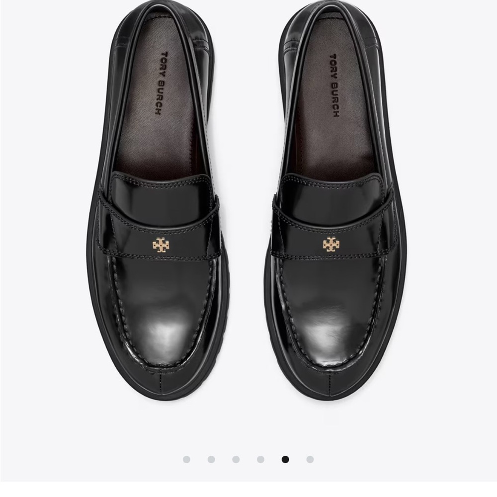 Tory Burch Black Leather Loafers